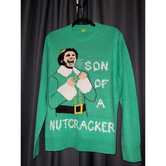 Ugly Christmas Sweater Xmas Size Medium Elf - Picture 1 of 3